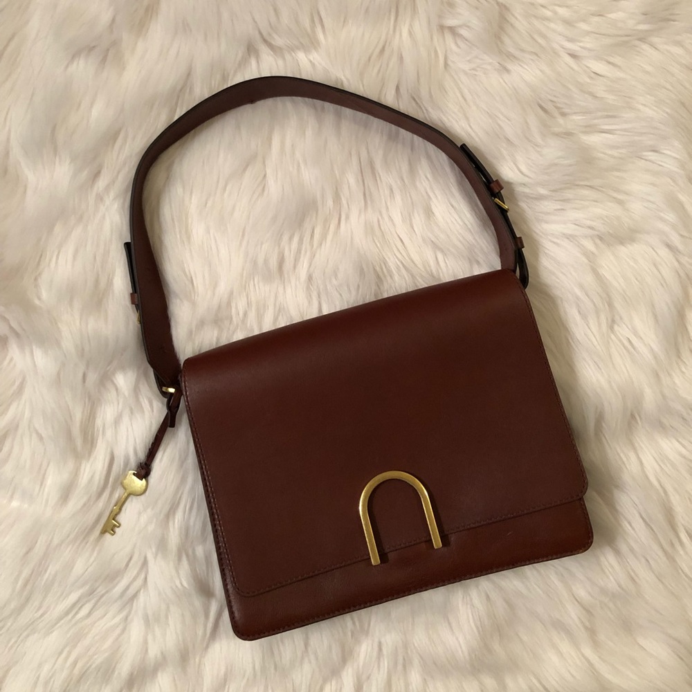 Fossil Leather Shoulder Bag